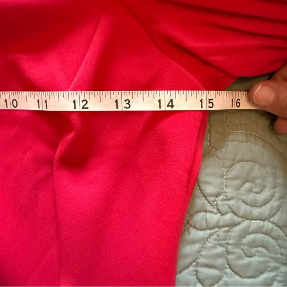 NWT Calvin Klein Hot Pink Pleated Puff Sleeve Dress Size 2 - Picture 3 of 15